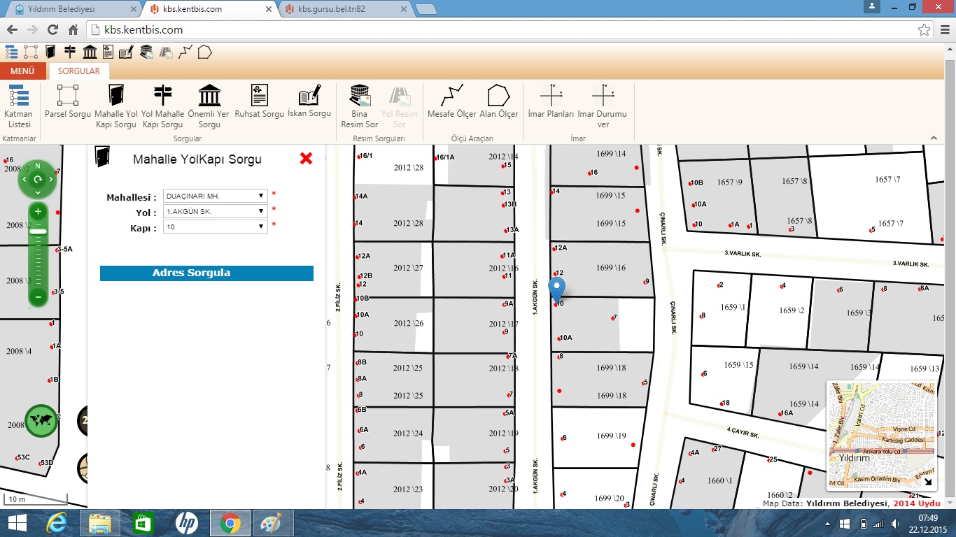 WEB-GIS, Kent Rehberi ve e-İmar Uygulamaları